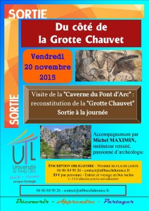 Sortie UTL Caverne Pont d'Arc 20-11-2015